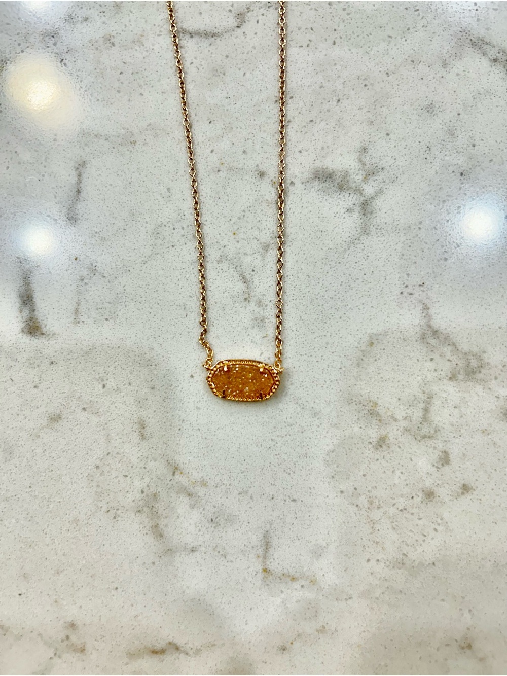 Kendra Scott Gold Druzy Necklace